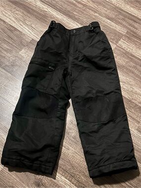 Swiss Tech Kids Snow Pants Black XS 4-5 Ski Snowboard Winter Pants